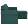 vidaXL Canap&eacute; Vert fonc&eacute;