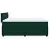 vidaXL Sommier &agrave; lattes de lit et matelas Vert fonc&eacute; 160x200cm Velours