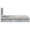 vidaXL Cadre de lit B&eacute;ton 120 x 200 cm Bois de pin massif