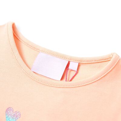 T-shirt pour enfants orange clair 92