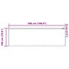 vidaXL Rideau en Dentelle Floral Blanc 180 x 500 cm Polyester