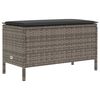 vidaXL Pouf de Jardin Gris et Gris fonc&eacute; 80 x 38 x 45 cm Rotin PE