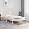 vidaXL Cadre de lit sans matelas bois massif 100x200 cm