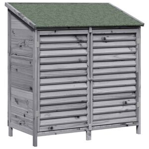 vidaXL Abri de jardin Gris 106 x 56 x 113,5 cm Bois de Sapin Massif