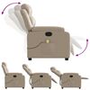 vidaXL Fauteuil de massage inclinable Cappuccino Similicuir