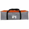 vidaXL Tente Cabane avec toit Gris et orange 500 x 500 x 294 cm