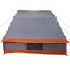 vidaXL Tente de camping Gris et orange 223 x 163 x 130 cm taffetas