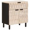 vidaXL Cabinet de chevet Blanc 50 x 33 x 60 cm Bois de mangue massif