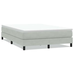 vidaXL Sommier &agrave; lattes de lit sans matelas gris clair 160x220cm
