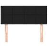vidaXL T&ecirc;te de lit Noir 90x5x78/88 cm Tissu