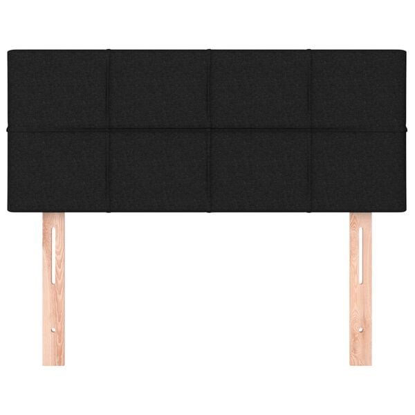 vidaXL T&ecirc;te de lit Noir 90x5x78/88 cm Tissu