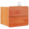 vidaXL Table de chevet 2 pcs Marron 39 x 34 x 33 cm Bois de pin massif