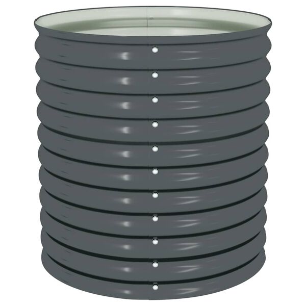 vidaXL Lit sur&eacute;lev&eacute; de jardin 80x80x81 cm Acier galvanis&eacute; Gris