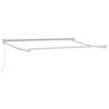 vidaXL Auvent r&eacute;tractable manuel Anthracite et blanc 2,5 x 2 m