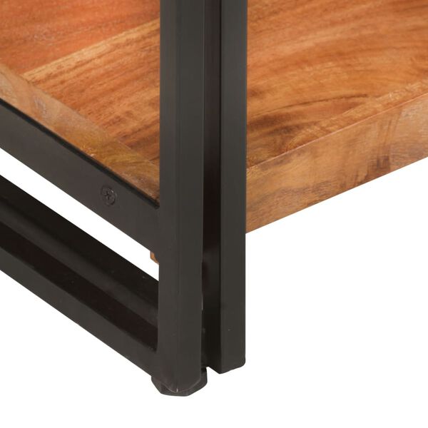 vidaXL Biblioth&egrave;que &agrave; 3 niveaux 90x30x80 cm Bois d'acacia massif