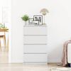 vidaXL Buffet Blanc 60x35x98,5 cm Bois d'ing&eacute;nierie