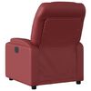 vidaXL Fauteuil de massage inclinable électrique rouge bordeaux