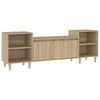 vidaXL Meuble TV Ch&ecirc;ne sonoma 160x35x55 cm Bois d'ing&eacute;nierie