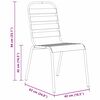 vidaXL Ensemble de salle &agrave; manger pour jardin 7 pcs Anthracite