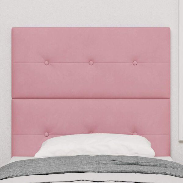vidaXL T&ecirc;te de lit avec t&ecirc;te de lit Rose 80 cm Cuir synth&eacute;tique