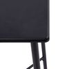 vidaXL Ensemble de bar 3 pcs Similicuir Noir