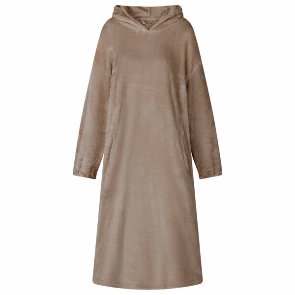 vidaXL Sweat &agrave; capuche couverture Camel s Flanelle