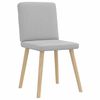 vidaXL Chaises &agrave; manger lot de 2 gris nuage tissu