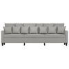 vidaXL Canap&eacute; &agrave; 3 places Gris clair 210 cm Tissu