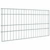 vidaXL Ensemble de cl&ocirc;ture de jardin 5 pcs Vert 100 x 50 cm Acier