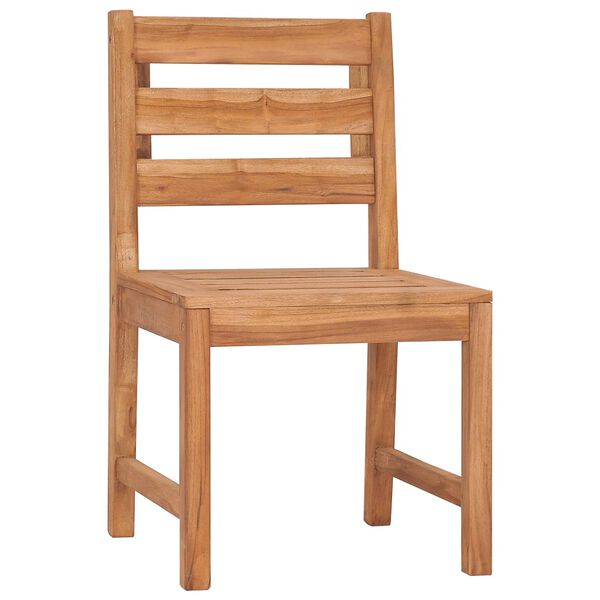 vidaXL Chaises de jardin lot de 8 Bois de teck solide