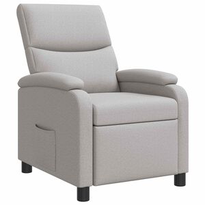 vidaXL Fauteuil inclinable Gris nuage Tissu