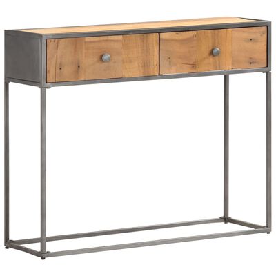 vidaXL Table console 90x30x75 cm Bois de récupération massif