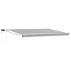 vidaXL Store r&eacute;tractable manuel avec LEDs Anthracite et blanc 5 x 3 m
