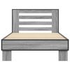 vidaXL Cadre de lit sans matelas sonoma gris 75x190 cm