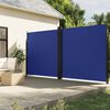 vidaXL Auvent lat&eacute;ral r&eacute;tractable bleu 220x1000 cm