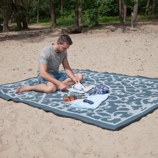 Bo-Camp Tapis d'ext&eacute;rieur Chill mat Oriental 5x2,5 m XXL Champagne