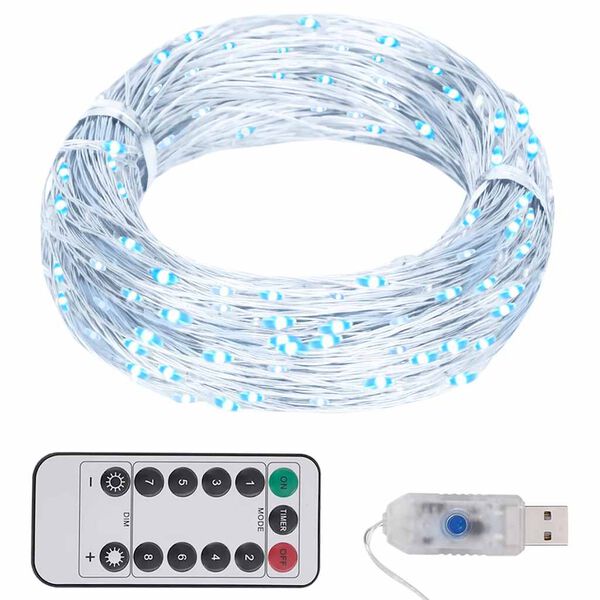 vidaXL Guirlande LED avec 300 LED Blanc froid 30 m
