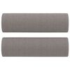 vidaXL Canapé 2 places avec oreillers décoratifs taupe 120 cm tissu