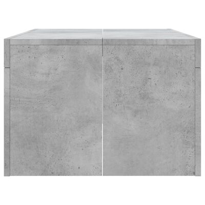 vidaXL Table basse gris béton 102x50x36 cm bois d'ingénierie