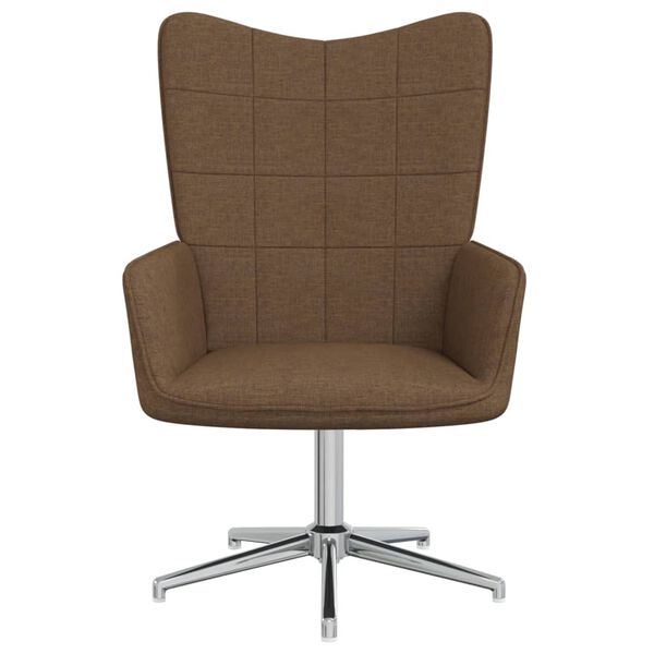 vidaXL Chaise de relaxation Marron Tissu