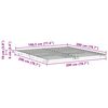 vidaXL Cadre de lit sur&eacute;lev&eacute; Blanc 200 x 200 cm Bois massif en pin