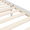 vidaXL Cadre de lit sans matelas blanc 200x200 cm bois massif
