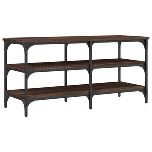 vidaXL Banc &agrave; chaussures ch&ecirc;ne marron 100x38,5x49 cm bois d'ing&eacute;nierie