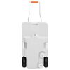 vidaXL R&eacute;servoir d'eau &agrave; roulettes pour le camping 30 L gris