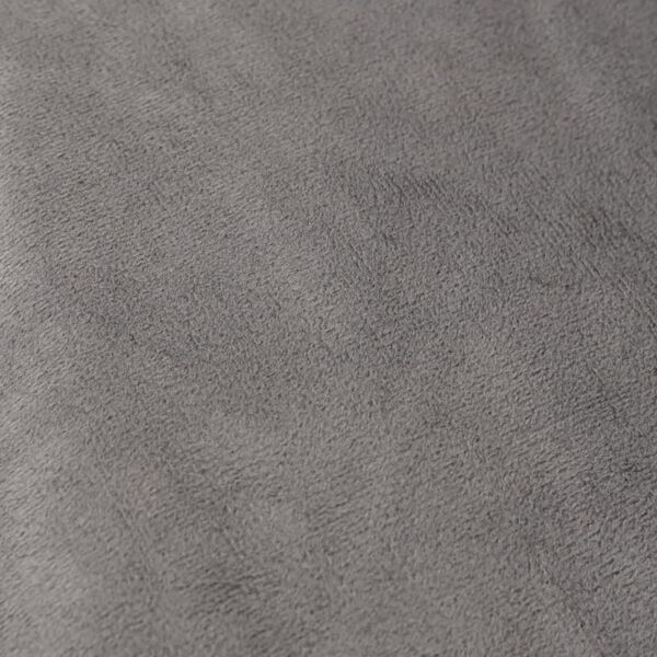 vidaXL Couverture lest&eacute;e avec housse Gris 135x200 cm 10 kg Tissu