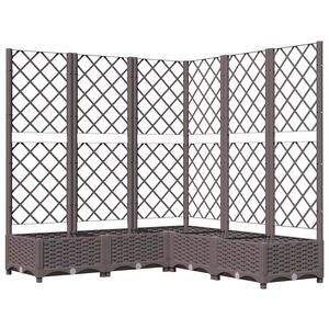 vidaXL Jardin Marron 120 x 120 x 121,5 cm