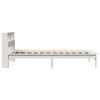 vidaXL Lit biblioth&egrave;que sans matelas blanc 100x200 cm bois pin massif