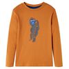 T-shirt enfants &agrave; manches longues ocre fonc&eacute; 116