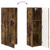 vidaXL Ensemble de meuble TV mural 4 pcs Ch&ecirc;ne fum&eacute; Bois d'ing&eacute;nierie