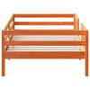 vidaXL Cadre de lit sans matelas cire marron 75x190 cm bois pin massif